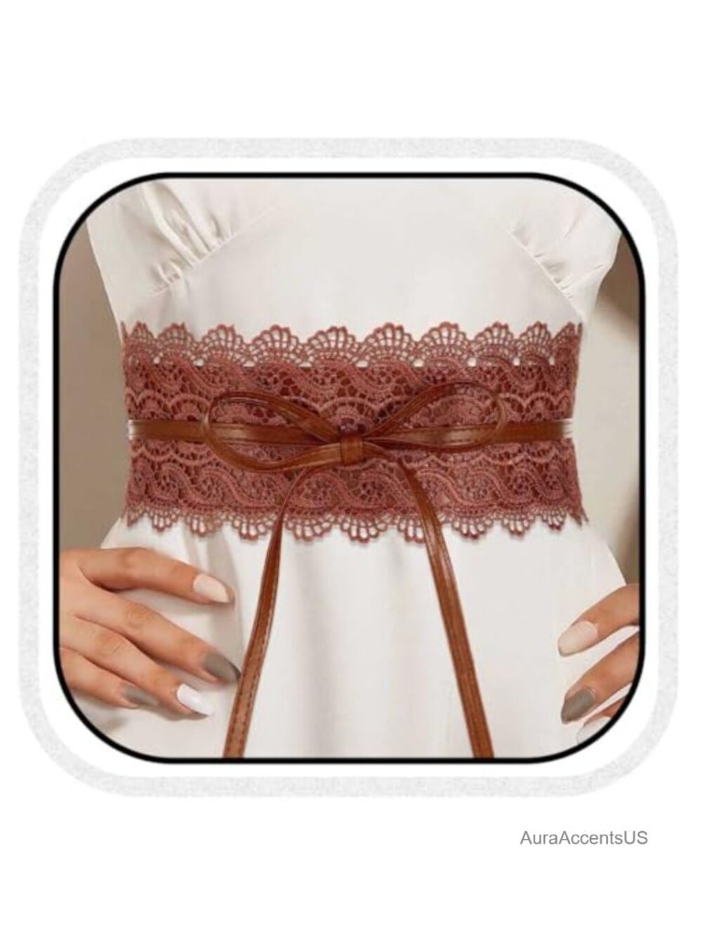 Lace Obi Waist Belt Wide Wrap Corset Adjustable Women Accessory